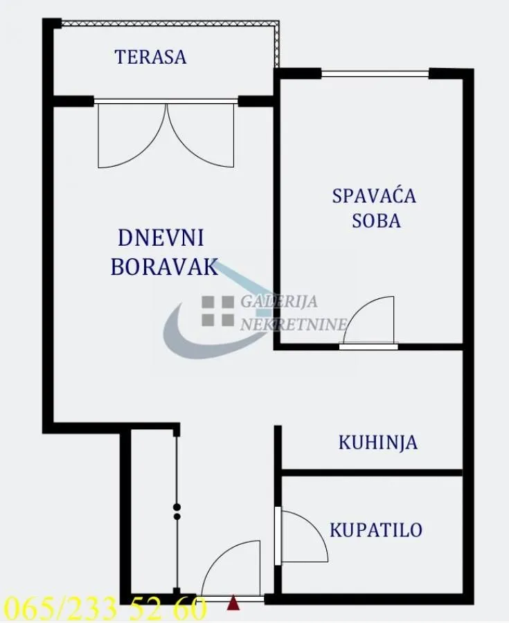 Sale, one bedroom apartment, 36m², Centar, Inđija