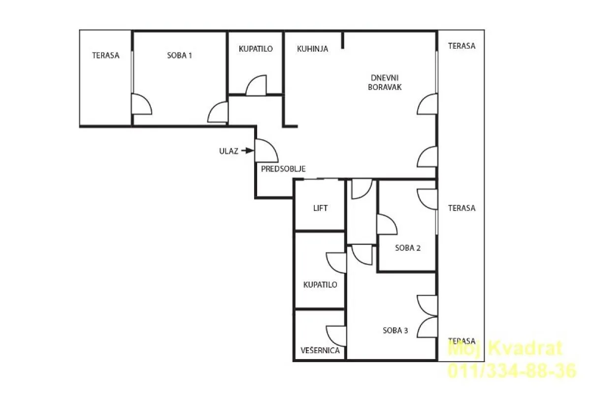 Prodaja, trosoban stan, 92m², Vukov Spomenik, Zvezdara Sve Podlokacije