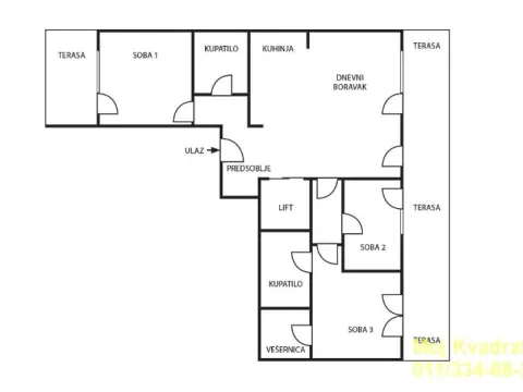Prodaja, trosoban stan, 92m², Vukov Spomenik, Zvezdara Sve Podlokacije - image 20