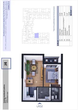 Sale, one bedroom apartment, 49m², Zabjelo, Podgorica - image 1