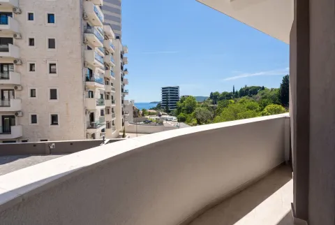 View from the terrace overlooking nearby buildings and surroundings. - image 8