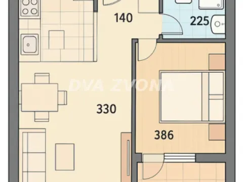 Prodaja, dvosoban stan, 38m², Telep, Novi Sad Sve Podlokacije - image 1