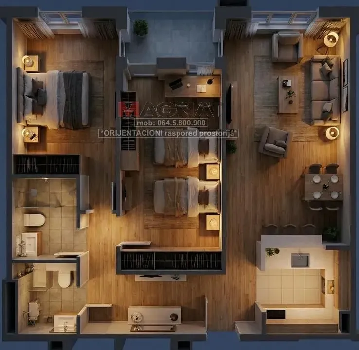 Sale, three bedroom apartment, 70m², Zemun Sve Podlokacije, Beograd