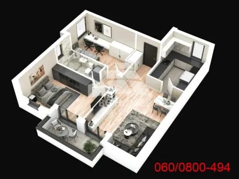 Sale, three bedroom apartment, 71m², Lekino Brdo, Voždovac Sve Podlokacije - image 11