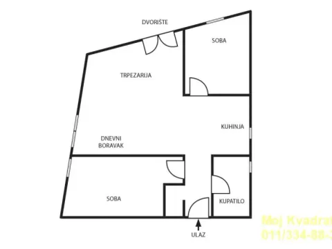 Sale, two bedroom apartment, 53m², Mirijevo Sve Podlokacije, Beograd - image 14