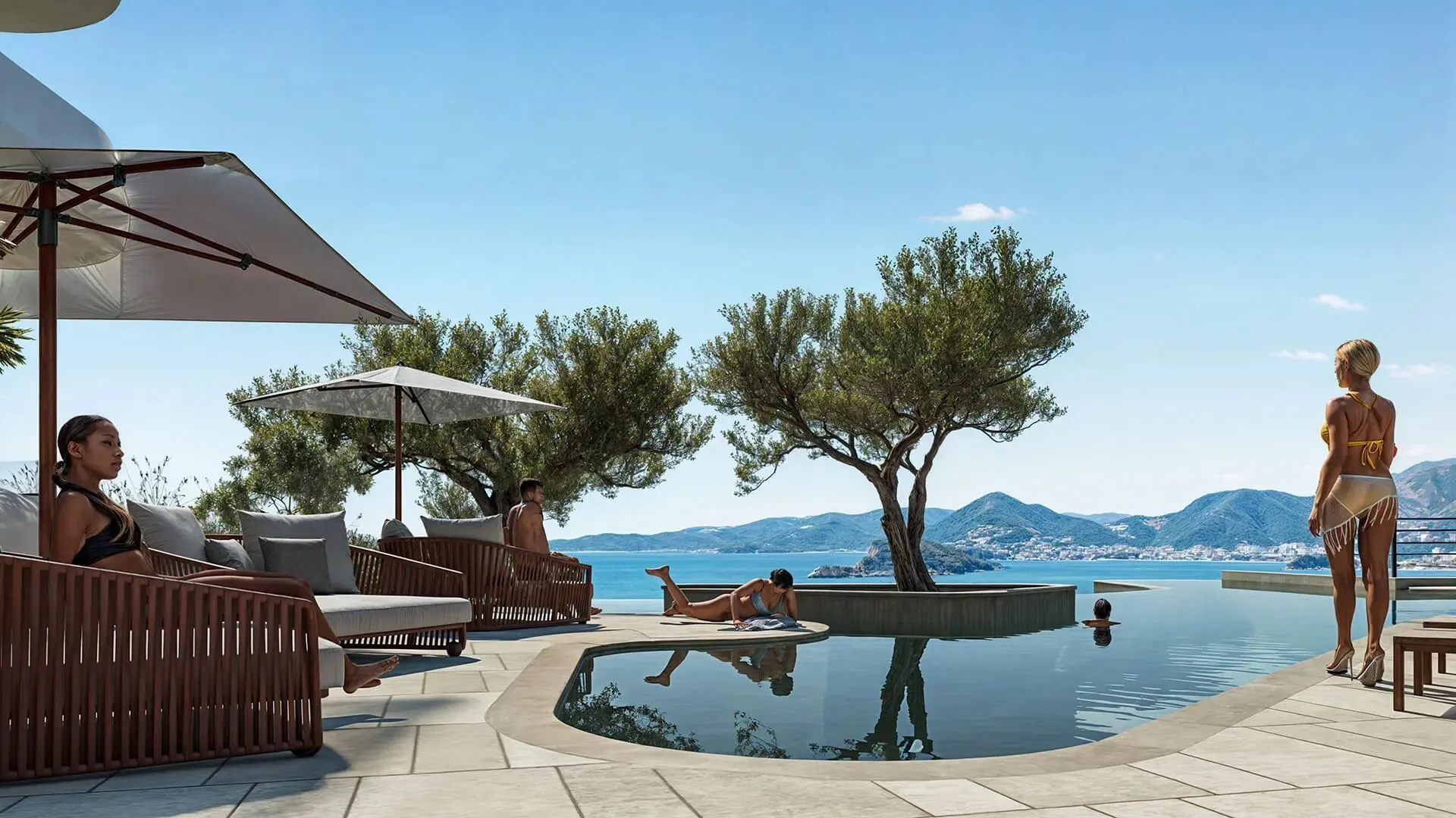 Prodaja, jednosoban stan, 64m², Reževići, Budva