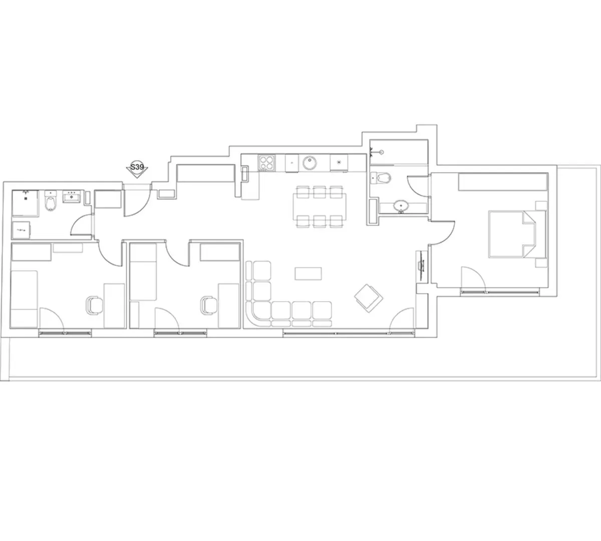 Sale, four bedroom apartment, 132m², Crveni Krst, Beograd