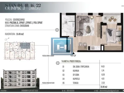 Prodaja, jednosoban stan, 31m², Vrnjačka Banja, Srbija - image 2
