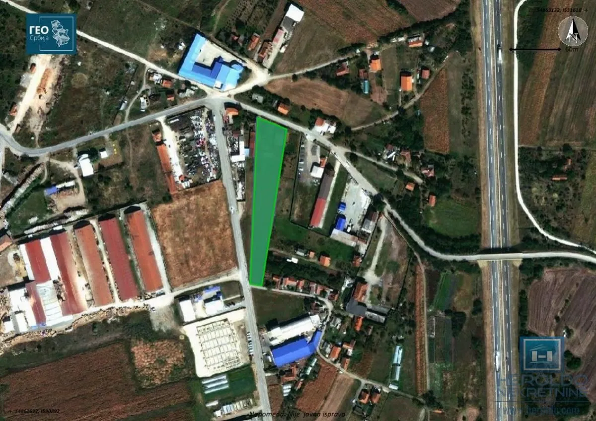 Prodaja, plac, 3000m², Rasputnica, Ćuprija