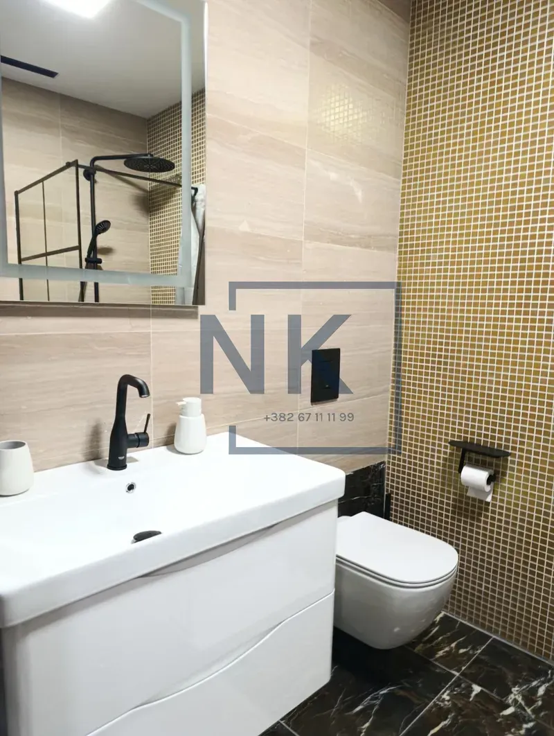 Rent, one bedroom apartment, 43m², Vezirov Most, Podgorica