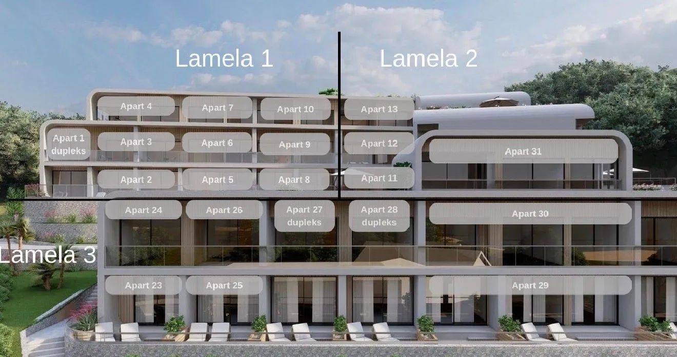 Prodaja, jednosoban stan, 32m², Bonići, Tivat