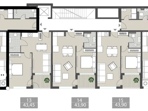 Prodaja, dvosoban stan, 79m², Tivat, Crna Gora - image 7