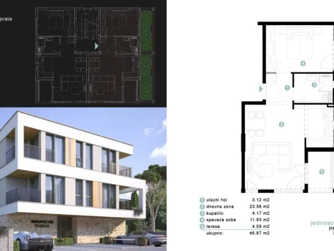 Prodaja, jednosoban stan, 62m², Dalmatinska ulica, Podgorica - image 3
