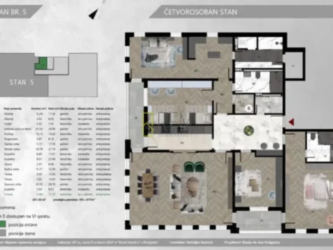 Prodaja, četvorosoban stan, 195m², Centar, Podgorica - image 7