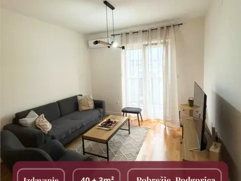 Rent, one bedroom apartment, 43m², Pobrežje, Podgorica - image 1