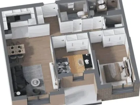 Sale, three bedroom apartment, 76m², Trošarina, Voždovac Sve Podlokacije