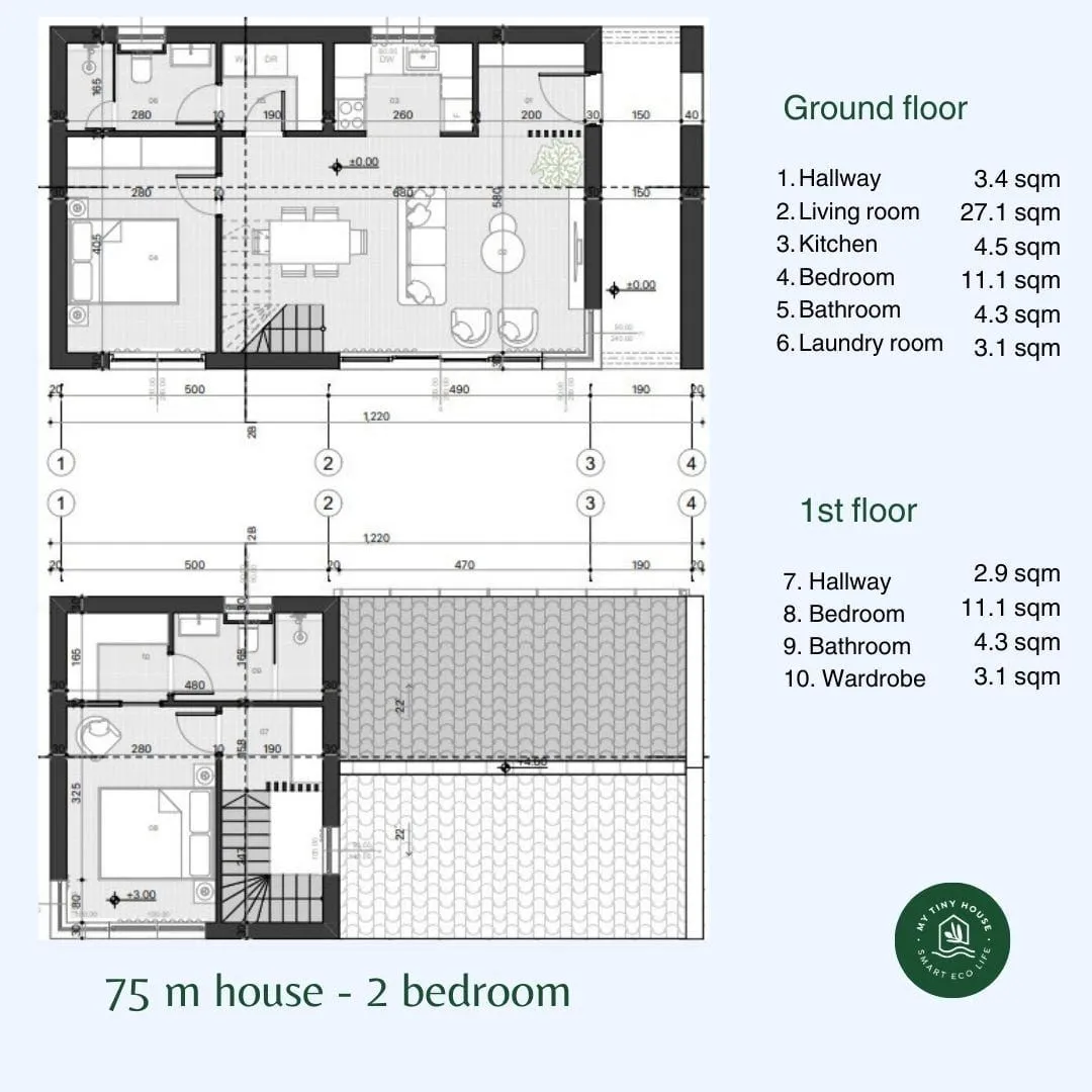 Prodaja, kuća, 75m², Kavač, Kotor - Plan prostora