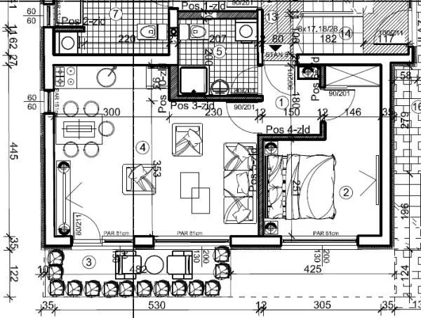 Sale, one bedroom apartment, 43m², Palilula, Niš
