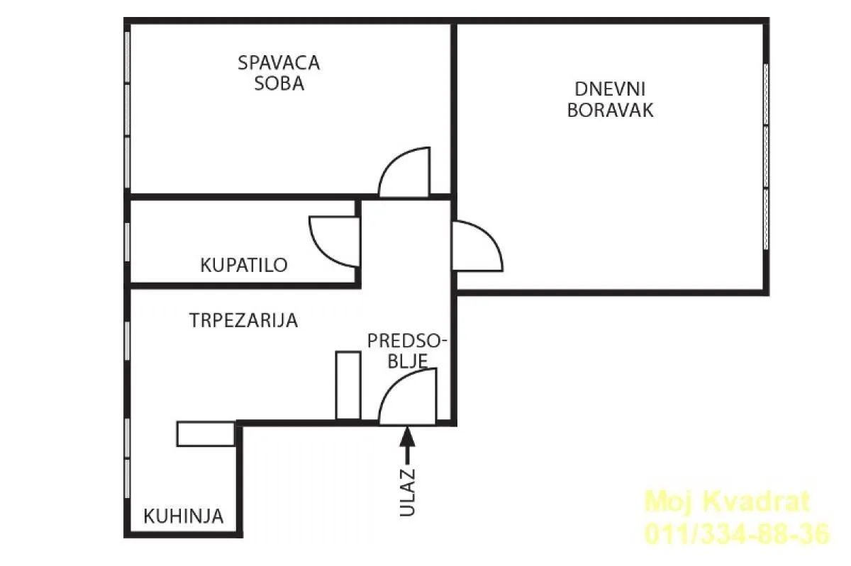 Prodaja, dvosoban stan, 50m², Vračar Sve Podlokacije, Beograd