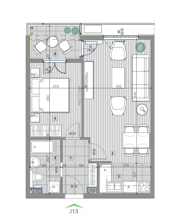 Prodaja, jednosoban stan, 49m², Central Point, Podgorica