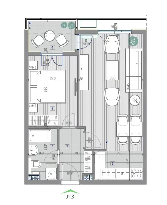 Prodaja, jednosoban stan, 49m², Central Point, Podgorica
