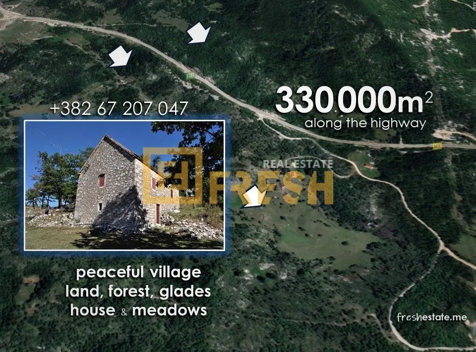 Prodaja, plac, 330000m², Plužine, Crna Gora