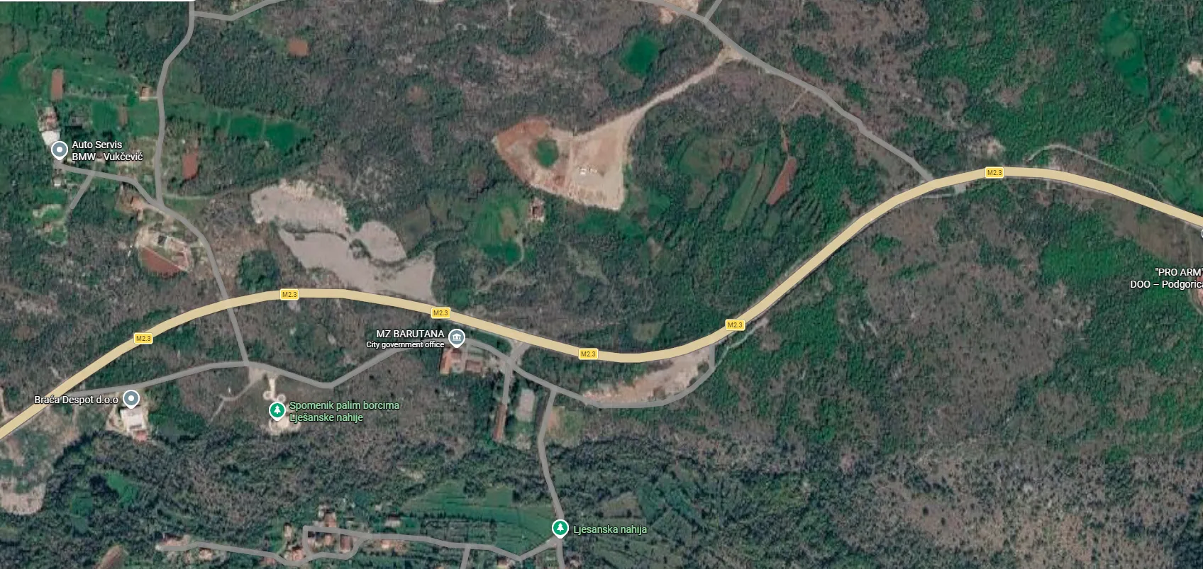 Prodaja, plac, 12900m², Barutana, Podgorica
