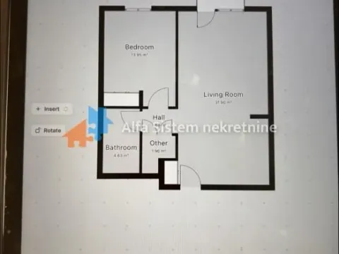 Rent, two bedroom apartment, 59m², Savski Venac, Beograd - image 15