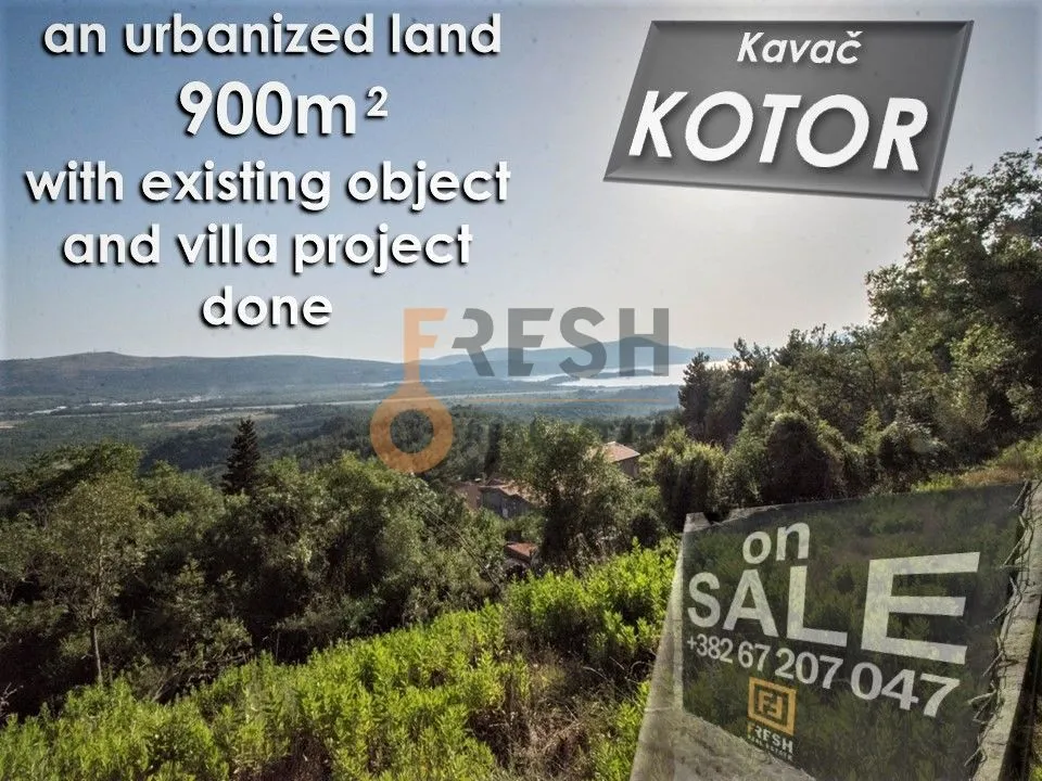 Prodaja, plac, 900m², Kotor, Crna Gora