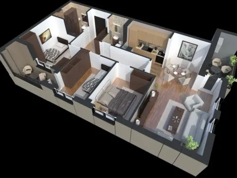 Sale, three bedroom apartment, 76m², Pantelej, Niš - image 2