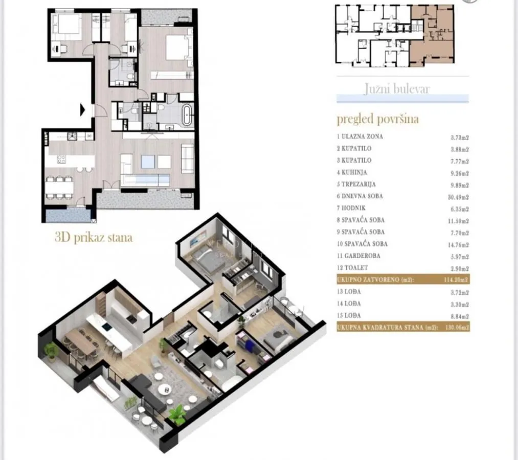 Izdavanje, četvorosoban stan, 130m², Južni Bulevar, Vračar Sve Podlokacije