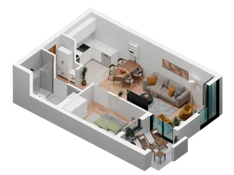 Prodaja, dvosoban stan, 46m², Podbara, Novi Sad Sve Podlokacije