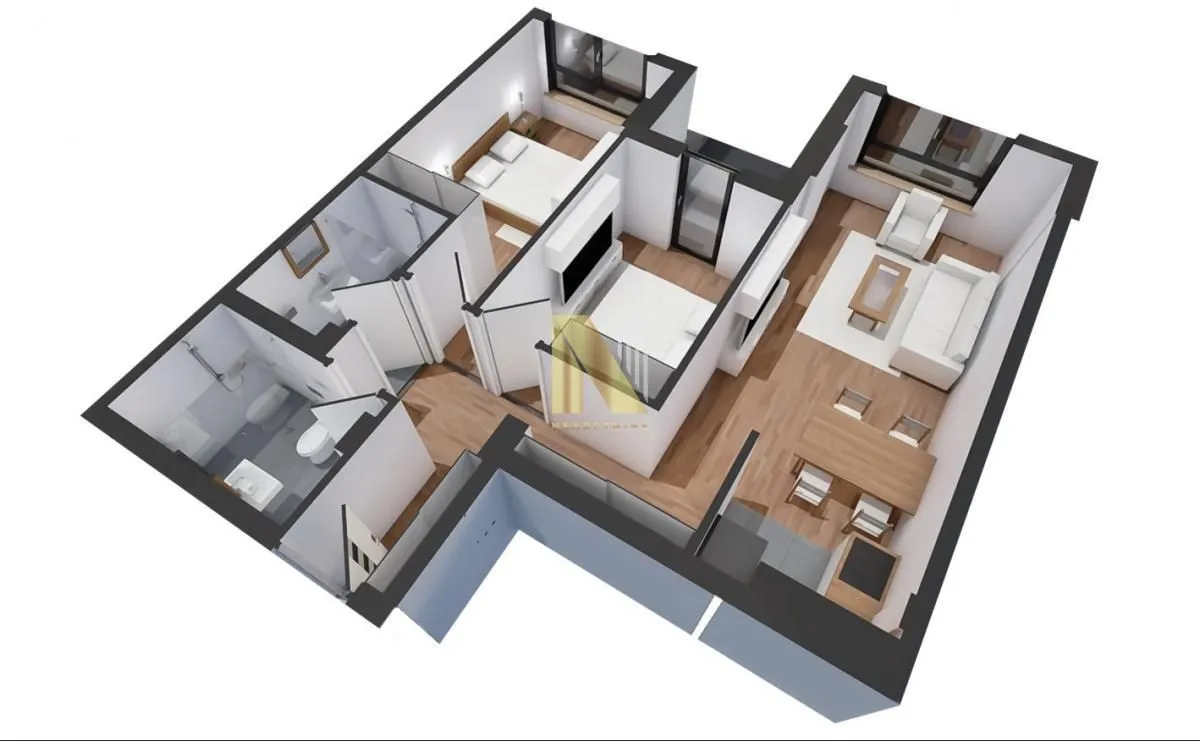 Prodaja, trosoban stan, 62m², Centar, Novi Sad