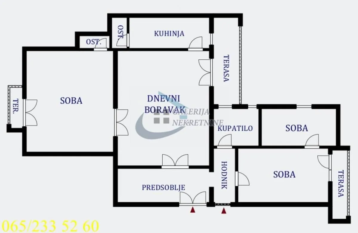 Prodaja, trosoban stan, 85m², Slavija, Vračar Sve Podlokacije