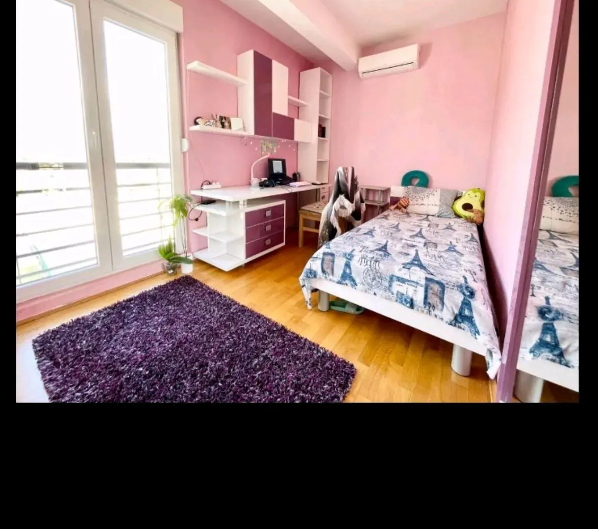 Izdavanje, dvosoban stan, 60m², Stari Aerodrom, Podgorica