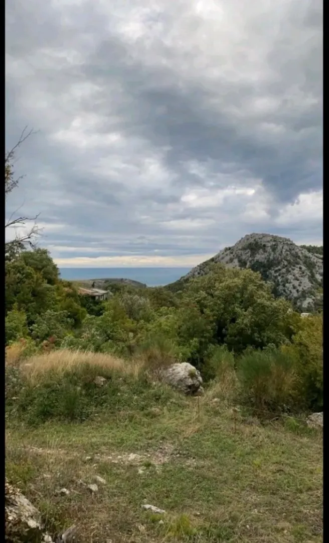 Pogled na prirodu i more sa parcele.
