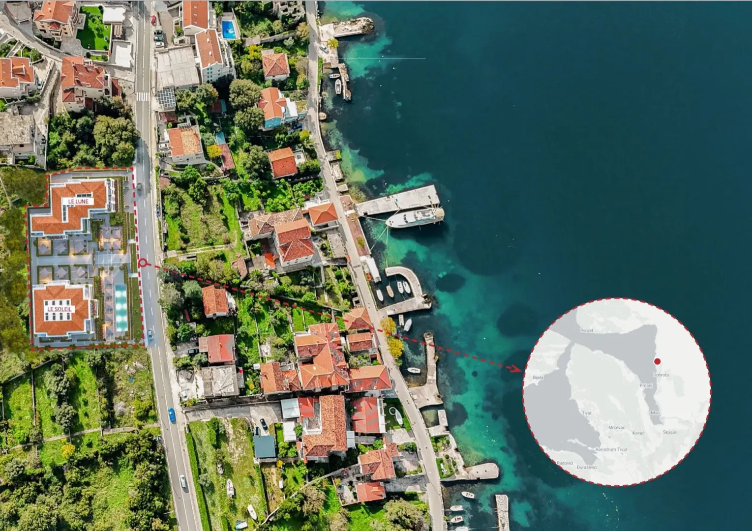 Prodaja, dvosoban stan, 53m², Ljuta, Kotor