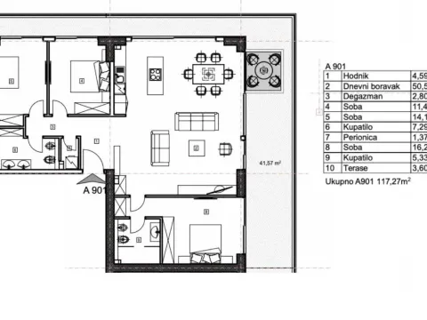 Sale, three bedroom apartment, 158m², Budva, Crna Gora - image 11