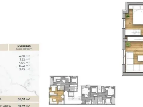 Sale, two bedroom apartment, 44m², Telep, Novi Sad Sve Podlokacije - image 12