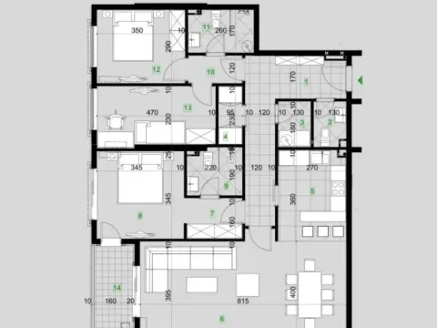 Sale, three bedroom apartment, 115m², Gorica C, Podgorica - image 12