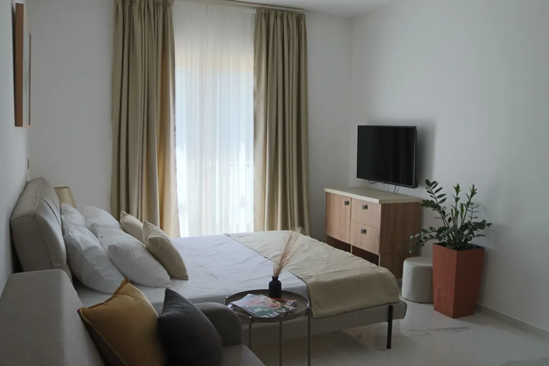 Rent, studio apartment, 27m², Pržno, Budva