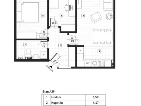 Prodaja, dvosoban stan, 69m², Zagorič, Podgorica - image 4