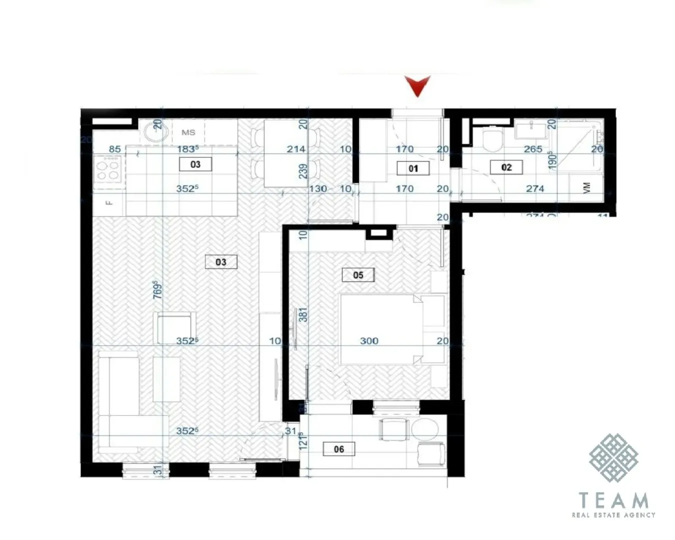 Prodaja, jednosoban stan, 54m², Zabjelo, Podgorica