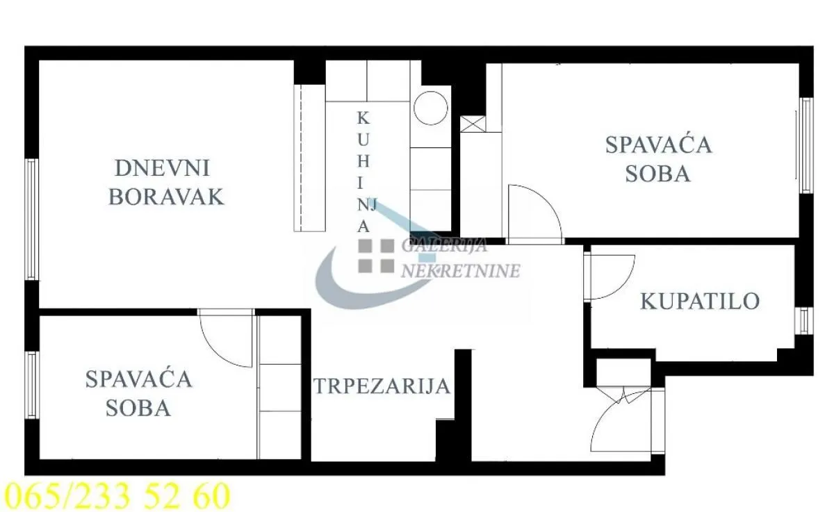 Prodaja, trosoban stan, 58m², Uciteljsko Naselje, Zvezdara Sve Podlokacije
