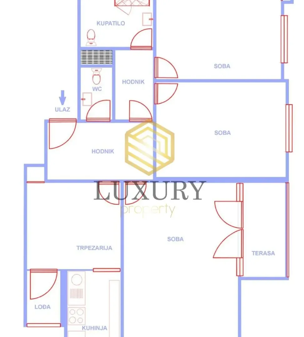 Prodaja, dvosoban stan, 70m², Tuški Put, Podgorica