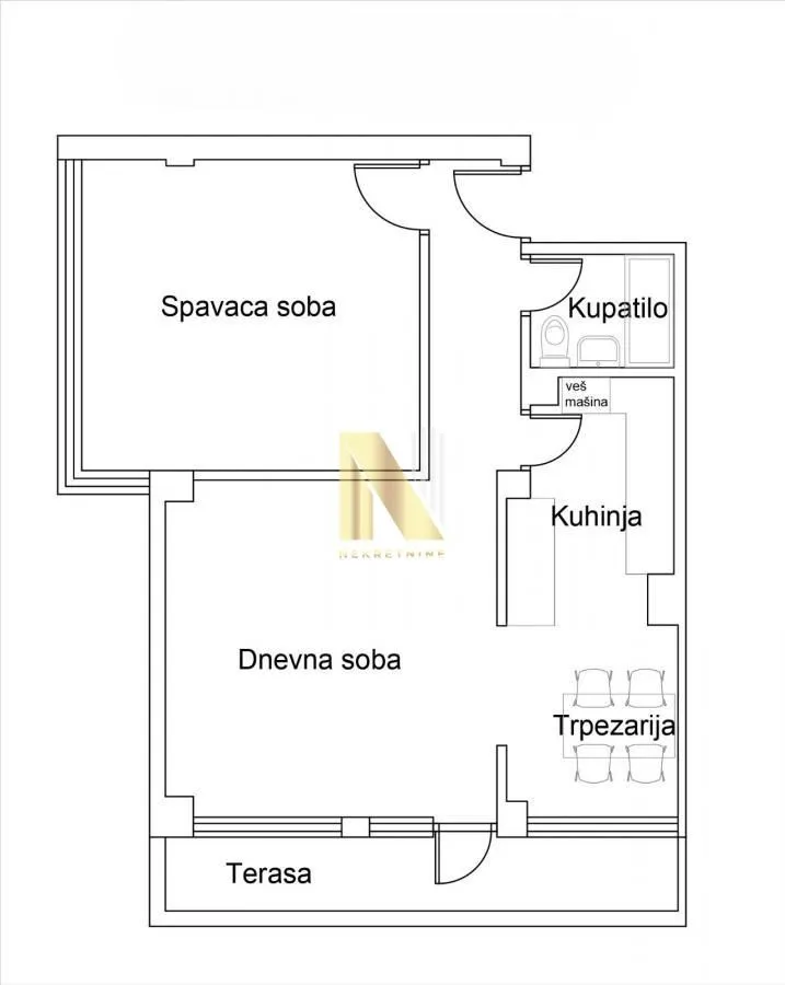 Izdavanje, dvosoban stan, 56m², Liman 2, Novi Sad Sve Podlokacije