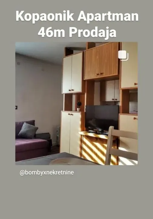 Prodaja, dvosoban stan, 46m², Kopaonik, Srbija
