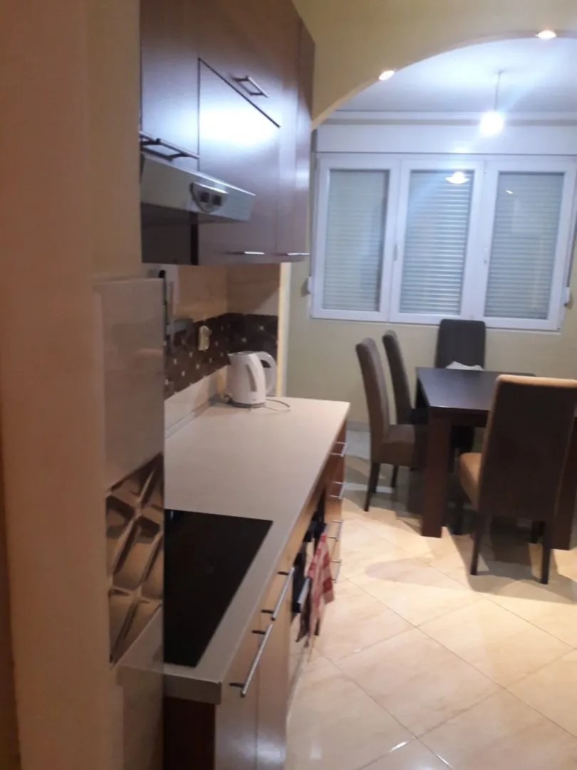 Kitchen with a dining table.