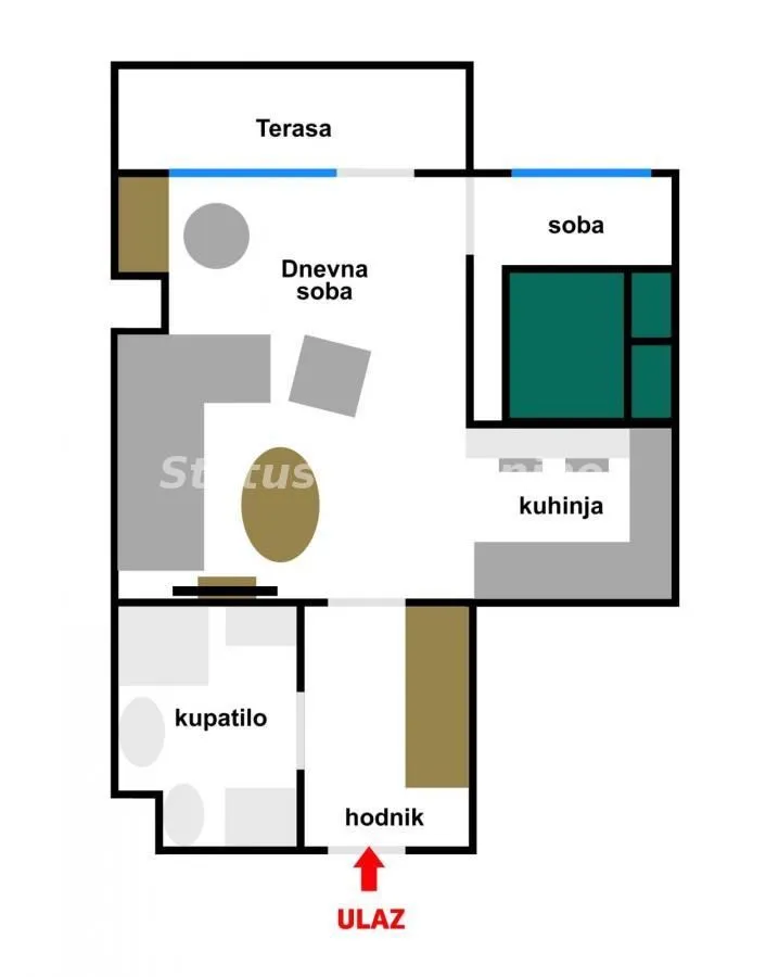 Prodaja, jednosoban stan, 36m², Adamovićevo Naselje, Novi Sad Sve Podlokacije