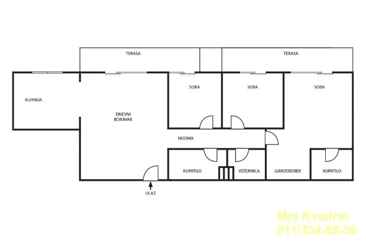 Sale, four bedroom apartment, 125m², Novi Beograd Blok 65, Novi Beograd Sve Podlokacije